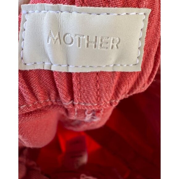 Mother Pants Womens 31 Hot Coral Springy High Rise Ankle Utility Casual Pockets - Picture 9 of 14